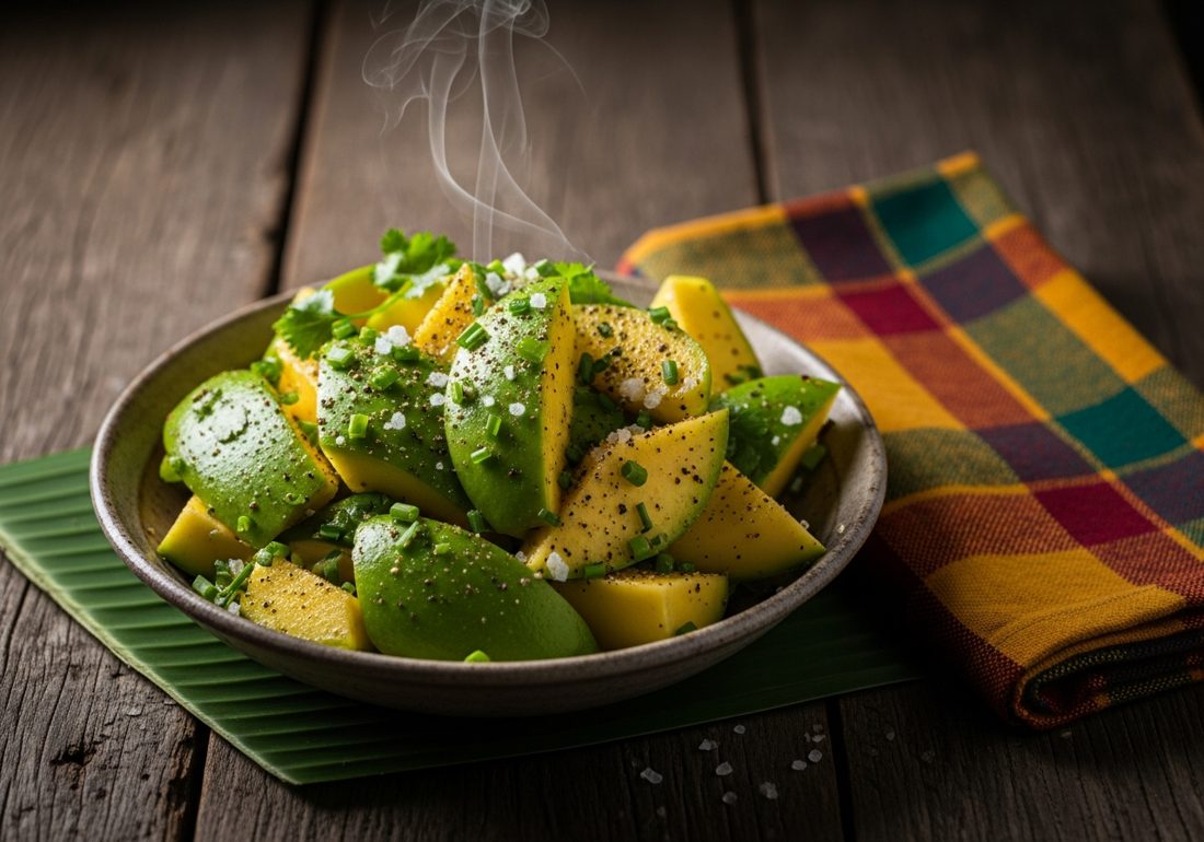 Mango in sauce